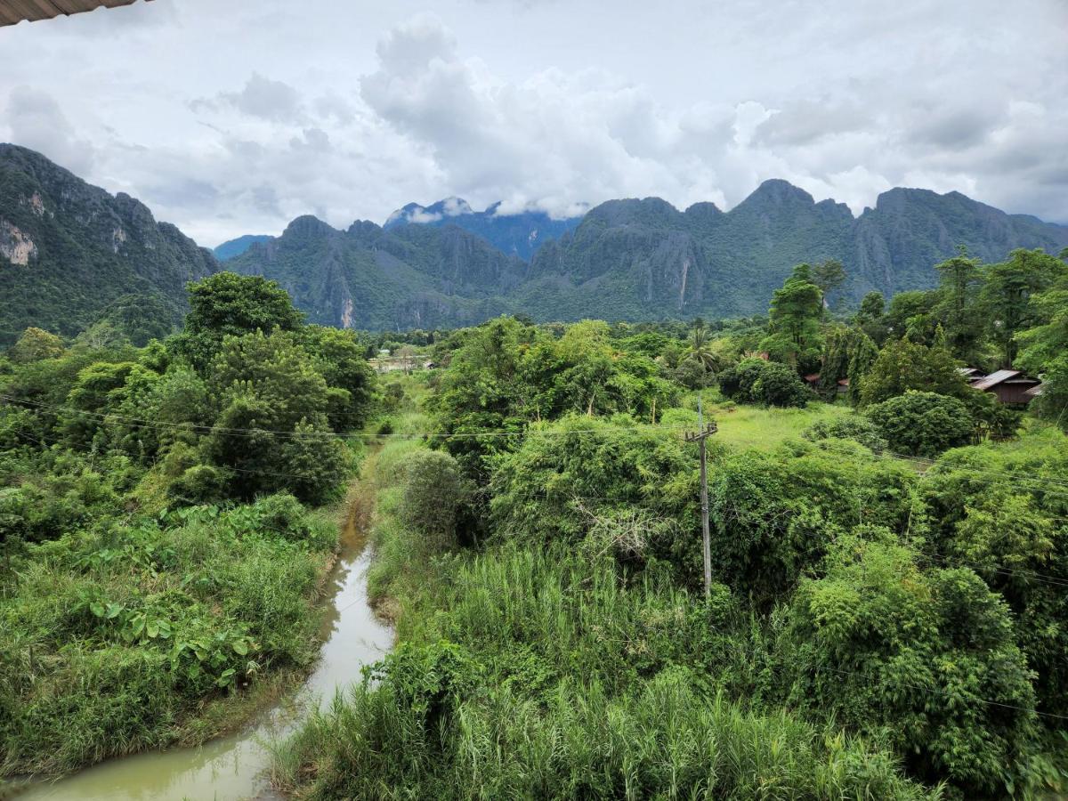 Blue Guesthouse Vang Vieng Exterior foto