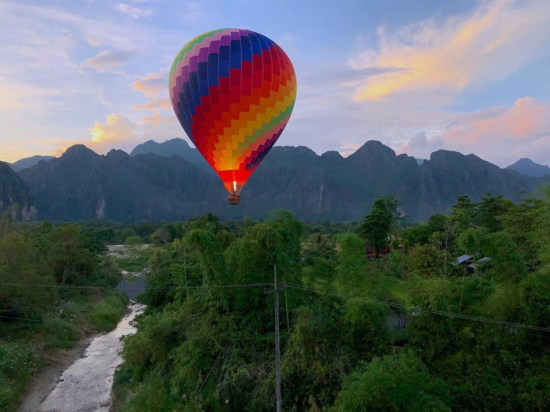 Blue Guesthouse Vang Vieng Exterior foto